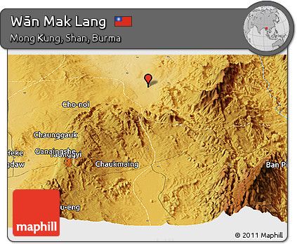 Physical Panoramic Map of Wān Mak Lang