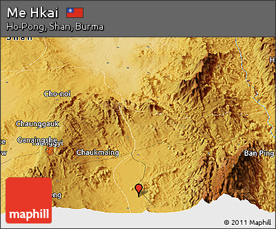 Physical Panoramic Map of Me Hkai
