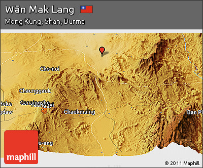 Physical Panoramic Map of Wān Mak Lang