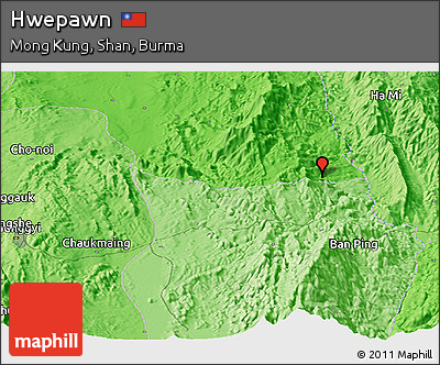 Political Panoramic Map of Hwepawn