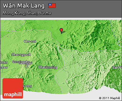 Political Panoramic Map of Wān Mak Lang
