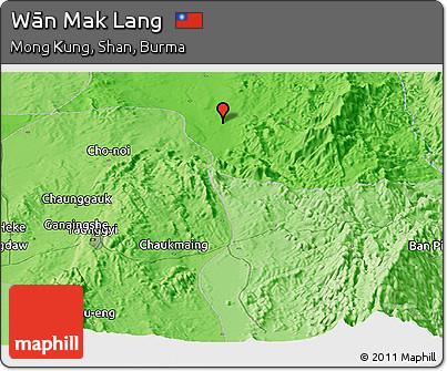 Political Panoramic Map of Wān Mak Lang