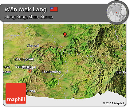 Satellite Panoramic Map of Wān Mak Lang