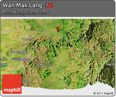 Satellite Panoramic Map of Wān Mak Lang