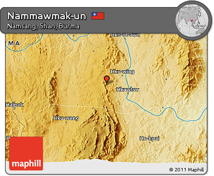 Physical 3D Map of Nammawmak-un
