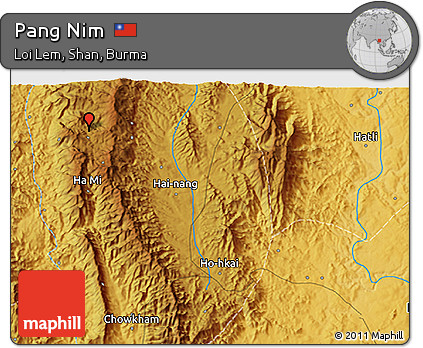 Physical 3D Map of Pang Nim