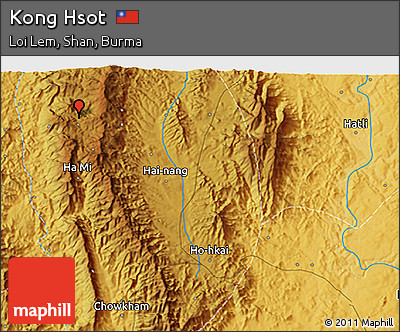 Physical 3D Map of Kong Hsot