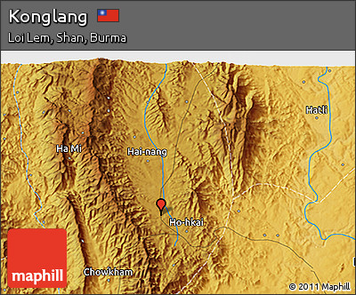 Physical 3D Map of Konglang