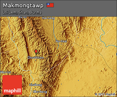 Physical 3D Map of Makmongtawp