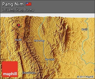 Physical 3D Map of Pang Nim
