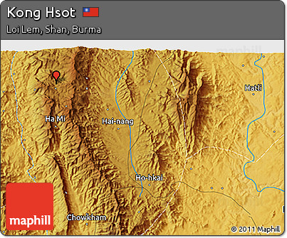 Physical 3D Map of Kong Hsot