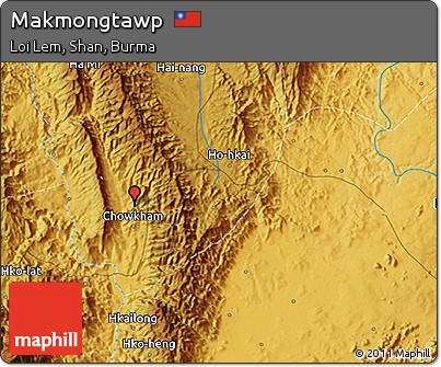 Physical 3D Map of Makmongtawp
