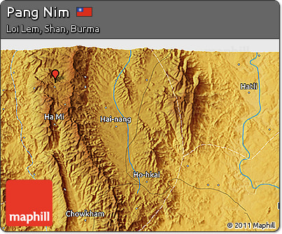 Physical 3D Map of Pang Nim