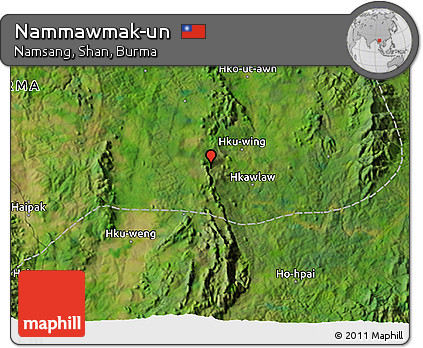 Satellite 3D Map of Nammawmak-un