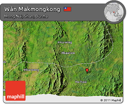 Satellite 3D Map of Wān Makmongkong