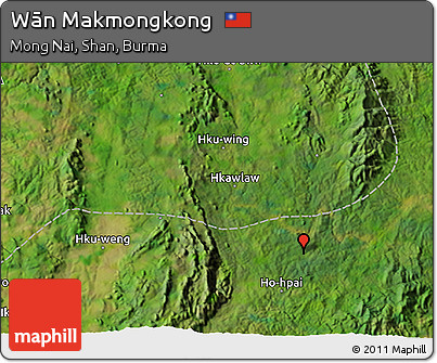 Satellite 3D Map of Wān Makmongkong