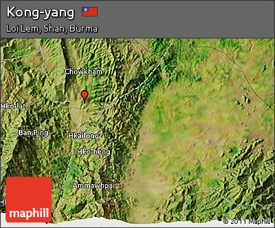 Satellite 3D Map of Kong-yang