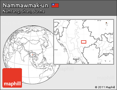 Blank Location Map of Nammawmak-un