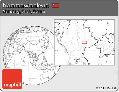 Blank Location Map of Nammawmak-un