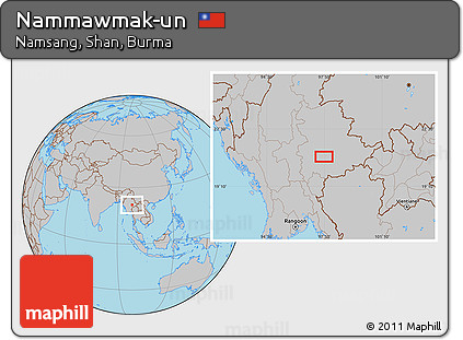 Gray Location Map of Nammawmak-un