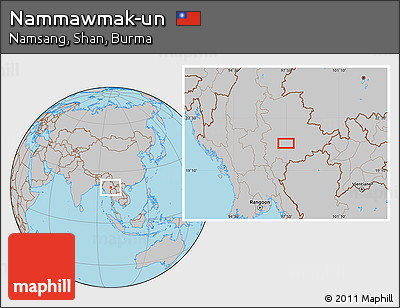 Gray Location Map of Nammawmak-un