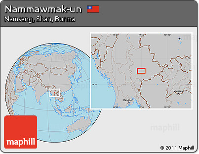 Gray Location Map of Nammawmak-un