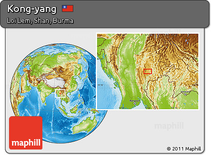 Physical Location Map of Kong-yang
