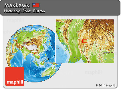 Physical Location Map of Makkawk