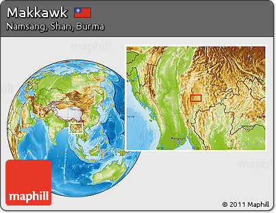 Physical Location Map of Makkawk