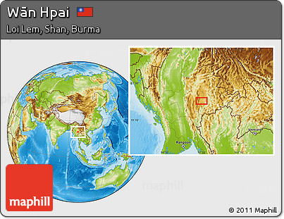 Physical Location Map of Wān Hpai