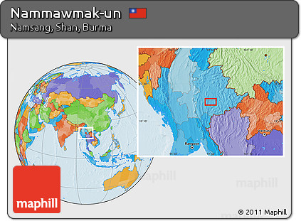 Political Location Map of Nammawmak-un
