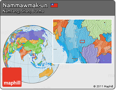 Political Location Map of Nammawmak-un