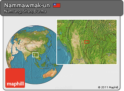 Satellite Location Map of Nammawmak-un