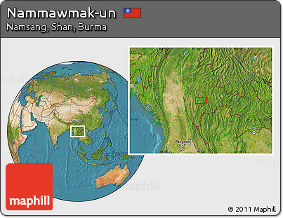 Satellite Location Map of Nammawmak-un