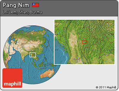 Satellite Location Map of Pang Nim