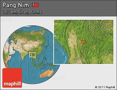 Satellite Location Map of Pang Nim