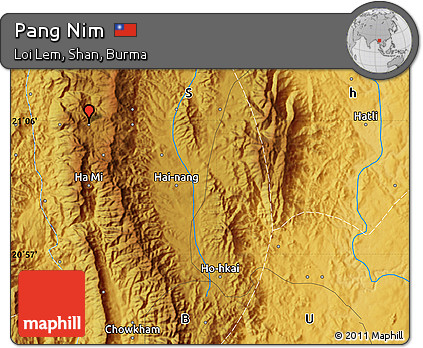 Physical Map of Pang Nim
