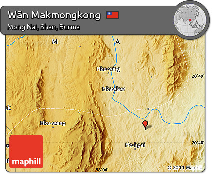 Physical Map of Wān Makmongkong