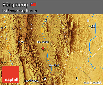 Physical Map of Pāngmöng
