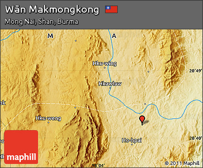 Physical Map of Wān Makmongkong