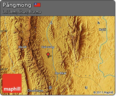 Physical Map of Pāngmöng