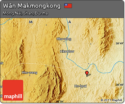 Physical Map of Wān Makmongkong