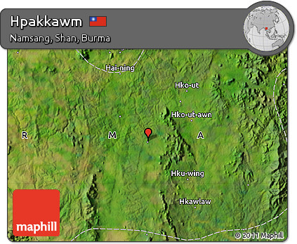 Satellite Map of Hpakkawm