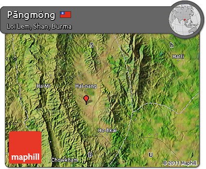 Satellite Map of Pāngmöng