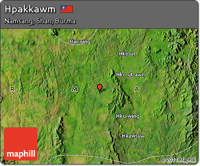 Satellite Map of Hpakkawm