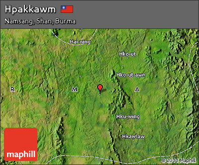 Satellite Map of Hpakkawm