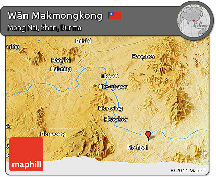 Physical Panoramic Map of Wān Makmongkong