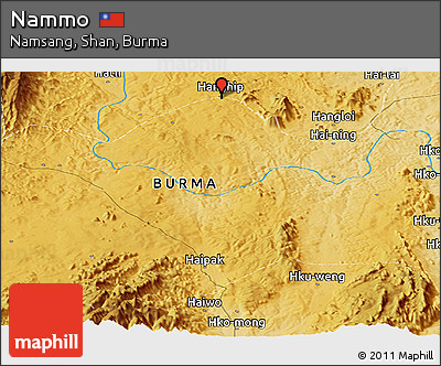 Physical Panoramic Map of Nammo
