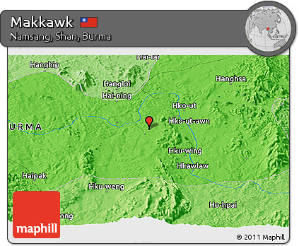 Political Panoramic Map of Makkawk