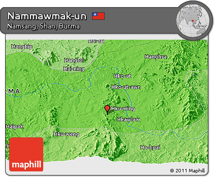 Political Panoramic Map of Nammawmak-un